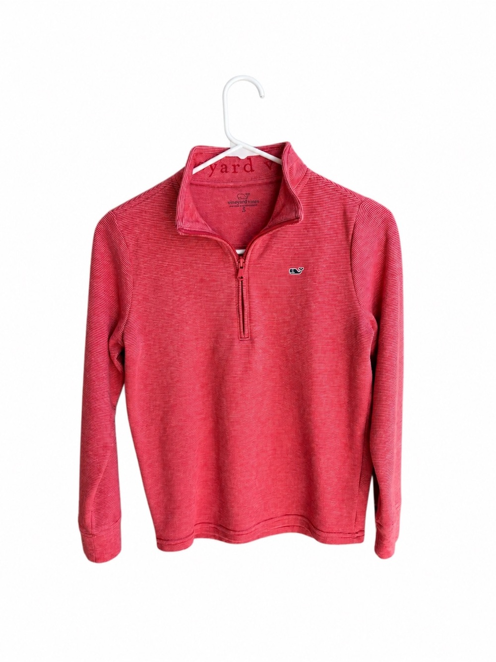 Vineyard Vines Boys 1/4 Zip Pullover Size S (8-10) Whale Logo